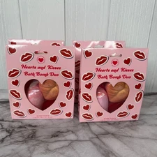 Revolution Hearts & Kisses Bath Bomb Duo 2pk - Lot of 4 NEW