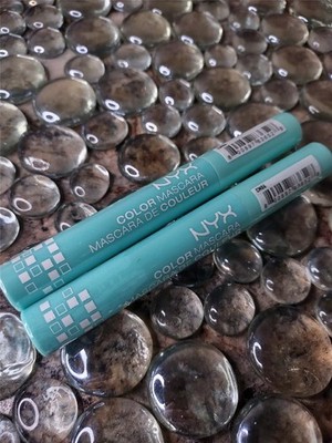 LOT OF 2 NYX COLOR MASCARA CM06 MINT JULEP FACTORY SEALED
