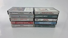 Lot of 10 Vintage Christmas Cassette Audio Tapes Elvis Welk Lombardo Bennett