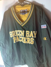 Vintage NFL Pro Line Champion Size XL Green Bay Packers Pullover Windbreaker
