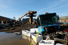 Photo A2 A.M.Jones Scrap Metal Yard at rest, Widnes A somewhat post-apoc c2015