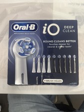 New Oral-B iO Deep Clean Replacement Toothbrush Heads 9-Pack 4 White, 5 Black