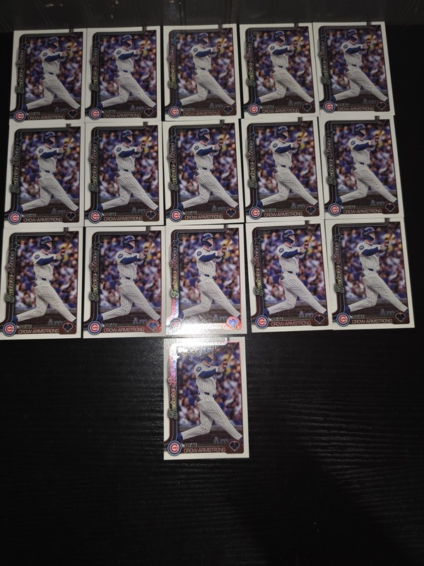 Peter Crow-Armstrong Lot Of 17 Baseball Cards 2025 Topps Future Stars #290 Cubs