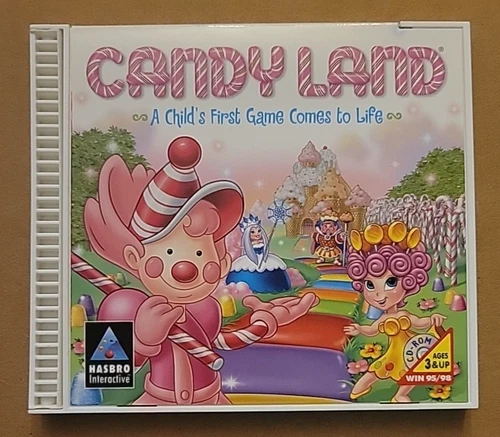 Retro Hasbro Candy Land Educational Computer CD Game 1998