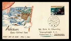 DR WHO 1960 JAPAN FDC QUASI NATIONAL PARK WOOD ENGRAVING CACHET M81114