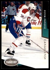 Peter Popovic 1993-94 Parkhurst #103 Canadiens NHL READ FREE SHIP AutographDen
