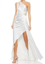 Mac Duggal One Shoulder Cut Out Charmeuse Gown Size 6