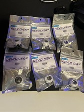 PrimoChill 1/2in. Rigid RevolverSX Series Fitting - 6 pack - Sky White