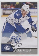 2014-15 Upper Deck AHL Auto Slater Koekkoek #27 Auto 0k9w