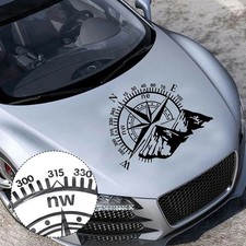 Auto Art Autocollant Capot Auto PVC RV Remorque 50*60cm Van Noir Camping-car