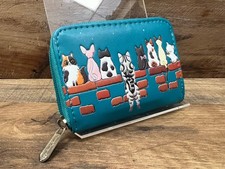 Cat Shagwear Vegan Leather Coin Wallet 4.5" x 3"