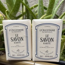 L'Occitane Le Savon Karite Shea Extra Rich Body Soap 250g/8.8oz. LOT OF 2 SEALED