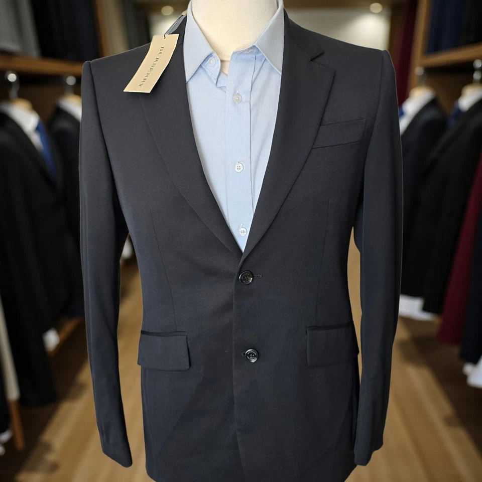 New Burberry London Milton Blazer Full Canvas 38r Made In Italy Black 48it $1395 - Image 4 of 4