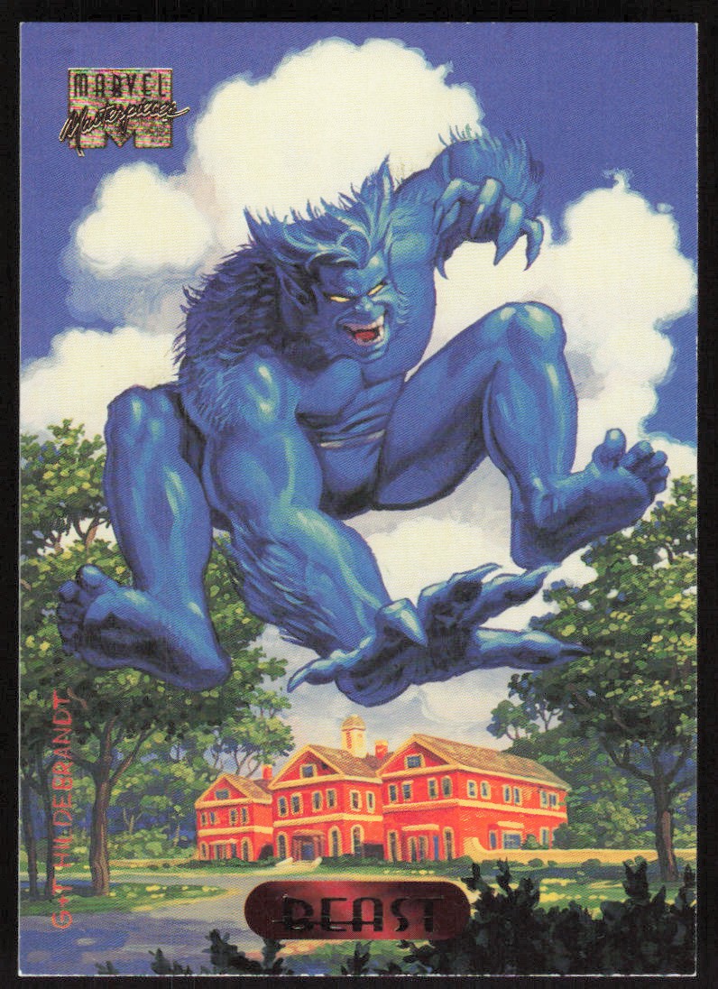 1994 Fleer Marvel Masterpieces Hildebrandt Brothers Beast Card #3