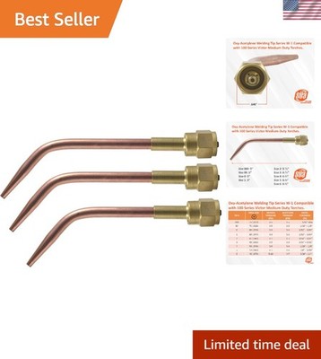 High-Quality Copper Welding Nozzles - 3-Pack Replacement for Victor 100 Series