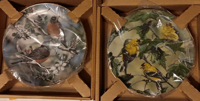 Lot of 8 "Favorite American Songbirds" Collector Plates Hamilton By O'Driscoll 
