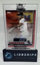 2019 Topps Clearly Authentic Autographs - Tim Anderson Red 32/50 🔥⚾️🔥