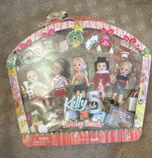 Barbie Kelly Club Holiday Bunch Doll Playset 4in Christmas Accessories NIB 3