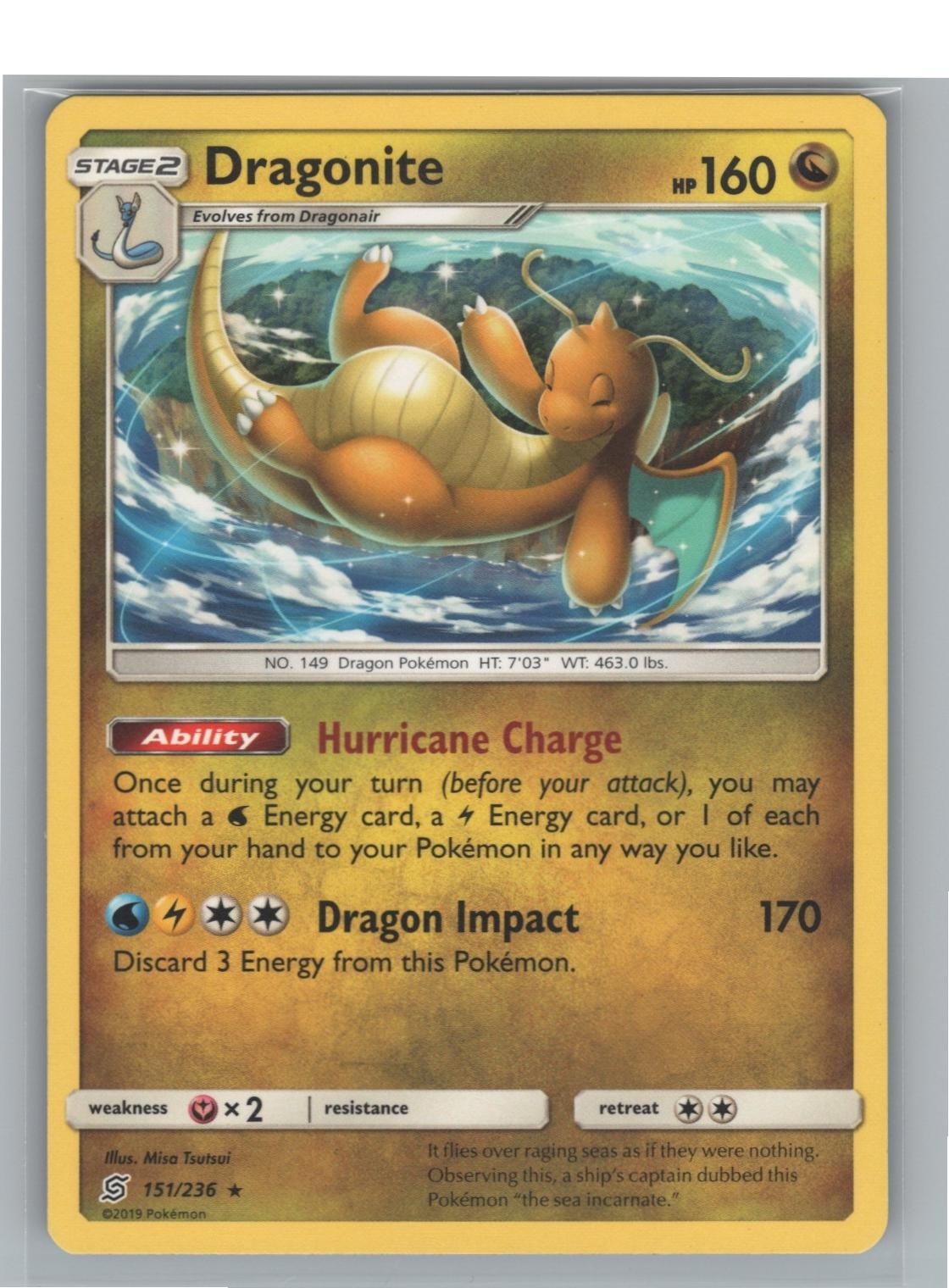 Dragonite 151/236 Near Mint Unified Minds R Pokemon