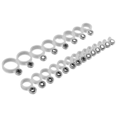 Transparentes Weiß Angelrute Draht Ring Rod Wire Guide O-Ring-Spitze Silikon