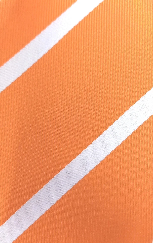 Pajarita Izod seda naranja blanco rayas Foto 2 de 4