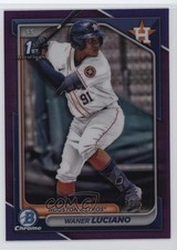 2024 Bowman Chrome Prospects Purple Refractor /250 Waner Luciano #BCP-208 16ki