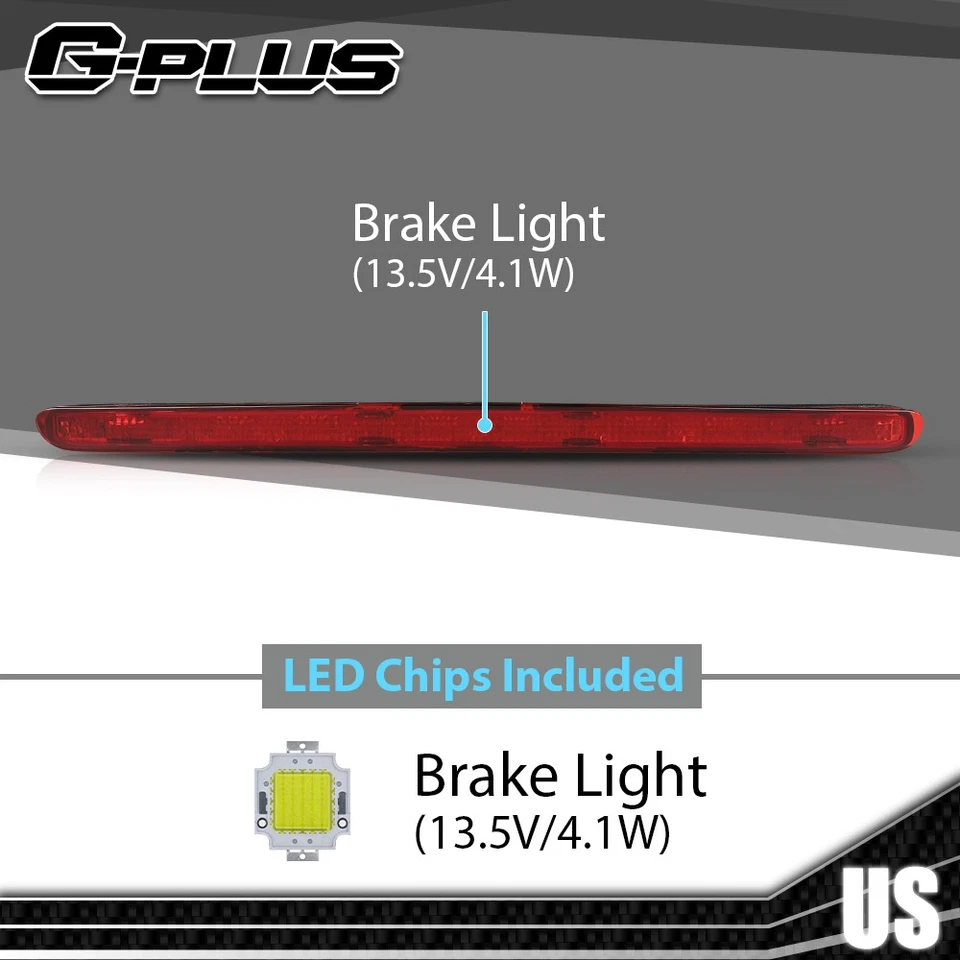 Tercera luz de freno LED roja apta para Mercedes Benz C180 C200 C230 C280 C240 Foto 3 de 4
