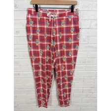 Polo Ralph Lauren Polo Bear Pajama Pants Womens M Red Plaid Sleepwear