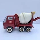 Vintage 1960s Tonka Gas Turbine Cement Mixer Truck  #620 Working Drum Red White
