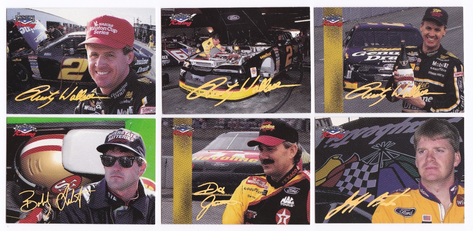 1995 Assets GOLD SIGNATURE PARALLEL #30 Rusty Wallace--ONE CARD ONLY!