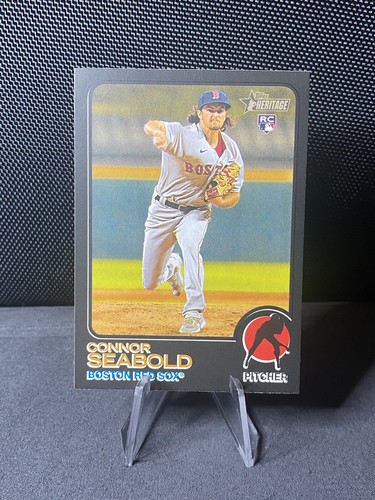 2022 Topps Heritage High Number Black Bordered /50 CONNOR SEABOLD #701 Rookie RC - 第 1/3 張圖片