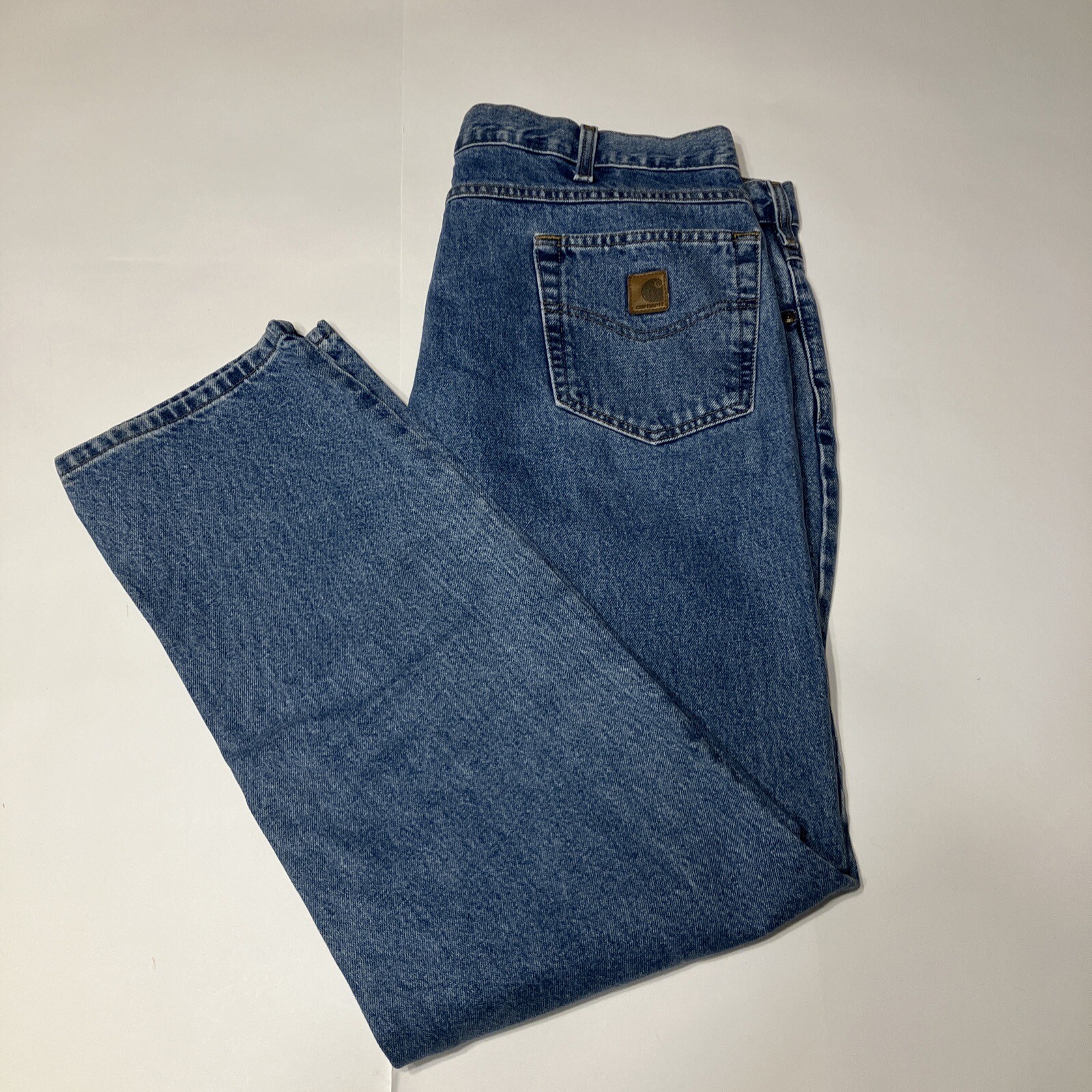 Carhartt B17STW Jeans Men's 42 X 34 Blue Stone Wash Relaxed Fit eBay