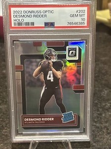 2022 Panini Donruss Optic DESMOND RIDDER Rated Rookie Silver Holo #202 PSA 10