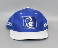 Duke Blue Devils Vintage Logo 7 Side Spell Out Snapback Cap Hat - NWT
