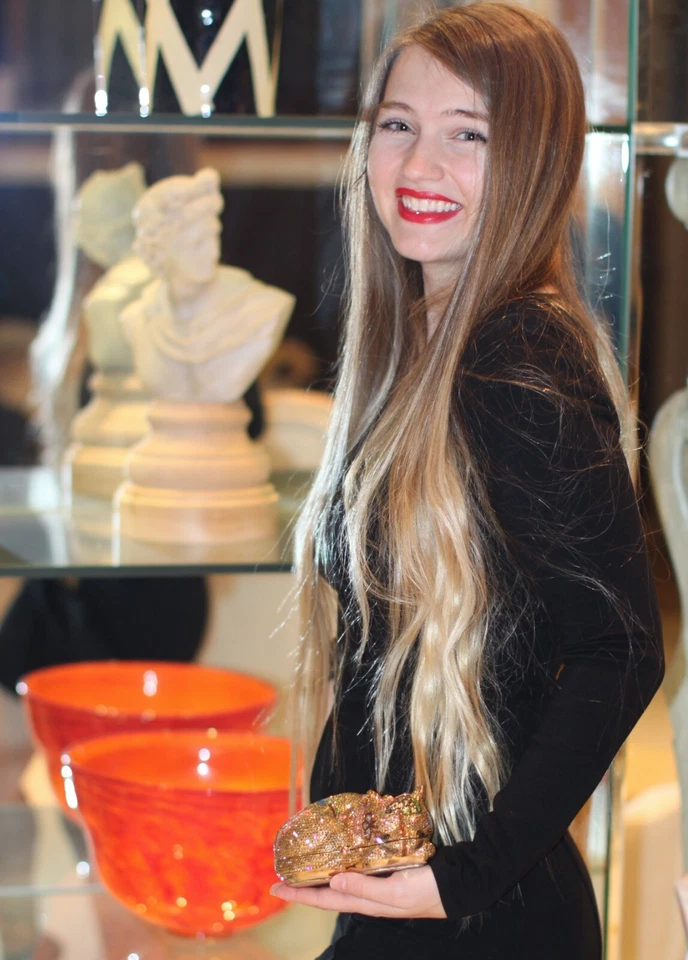 BOLSO DE NOCHE JUDITH LEIBER DESCANSANDO GATO BENGAL SWAROVSKI CRISTAL MINAUDIERE MONEDERO Foto 3 de 4