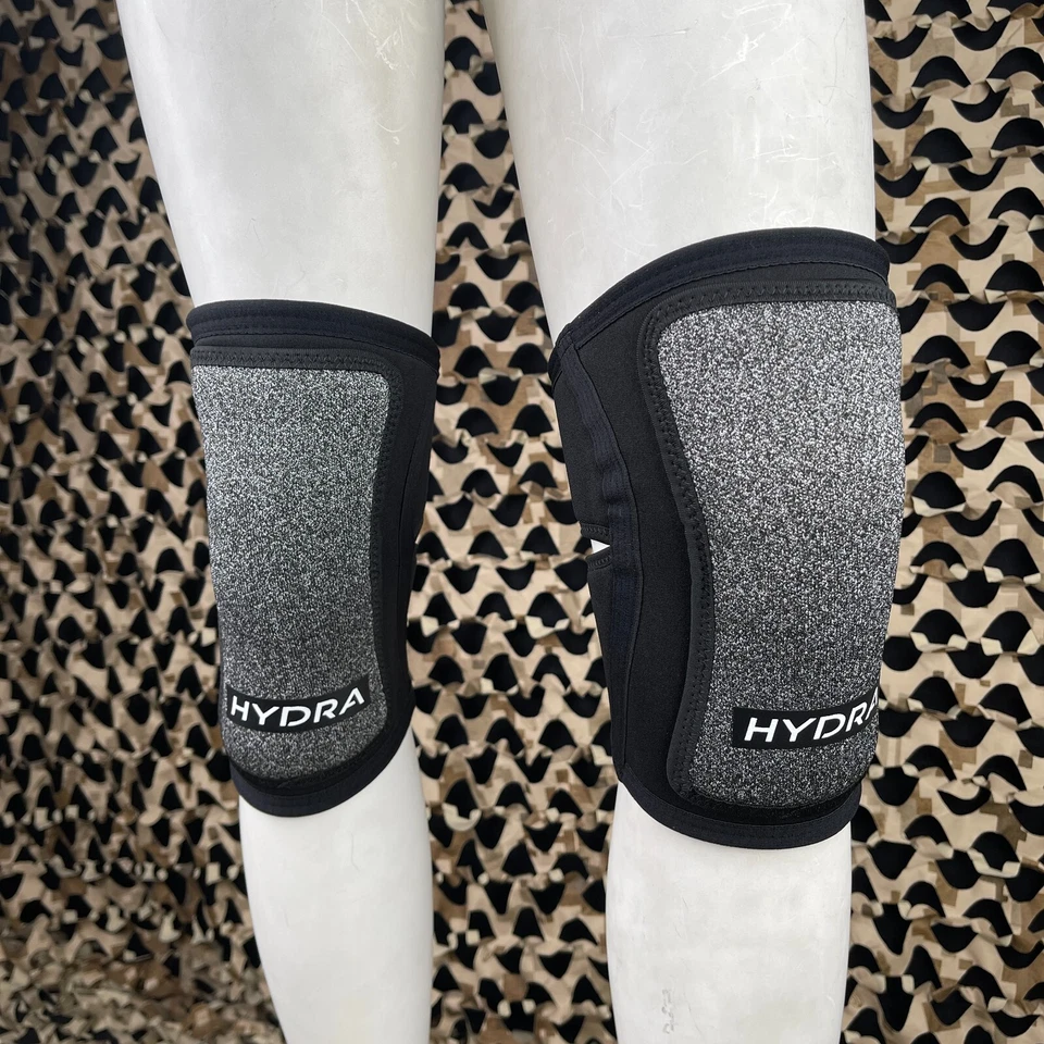 NUEVAS rodilleras de paintball Hydra Black 2.0 - negras/grises - pequeñas - Imagen 2 de 4