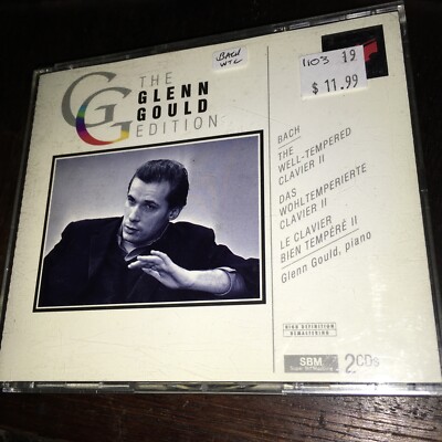 Bach The Well Tempered Clavier Book 2 CD 1994 2 Discs Sony Glenn bach-the-well-tempered-clavier-book-2-cd-1994-2-discs-sony-glenn