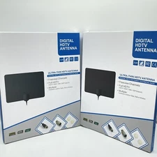 2-TV Antennas Indoor, Digital Amplified Indoor HDTV Antenna, 1080p VHF UHF