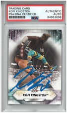 KOFI KINGSTON SIGNED AUTOGRAPH SLABBED WWE 2021 TOPPS CARD PSA DNA