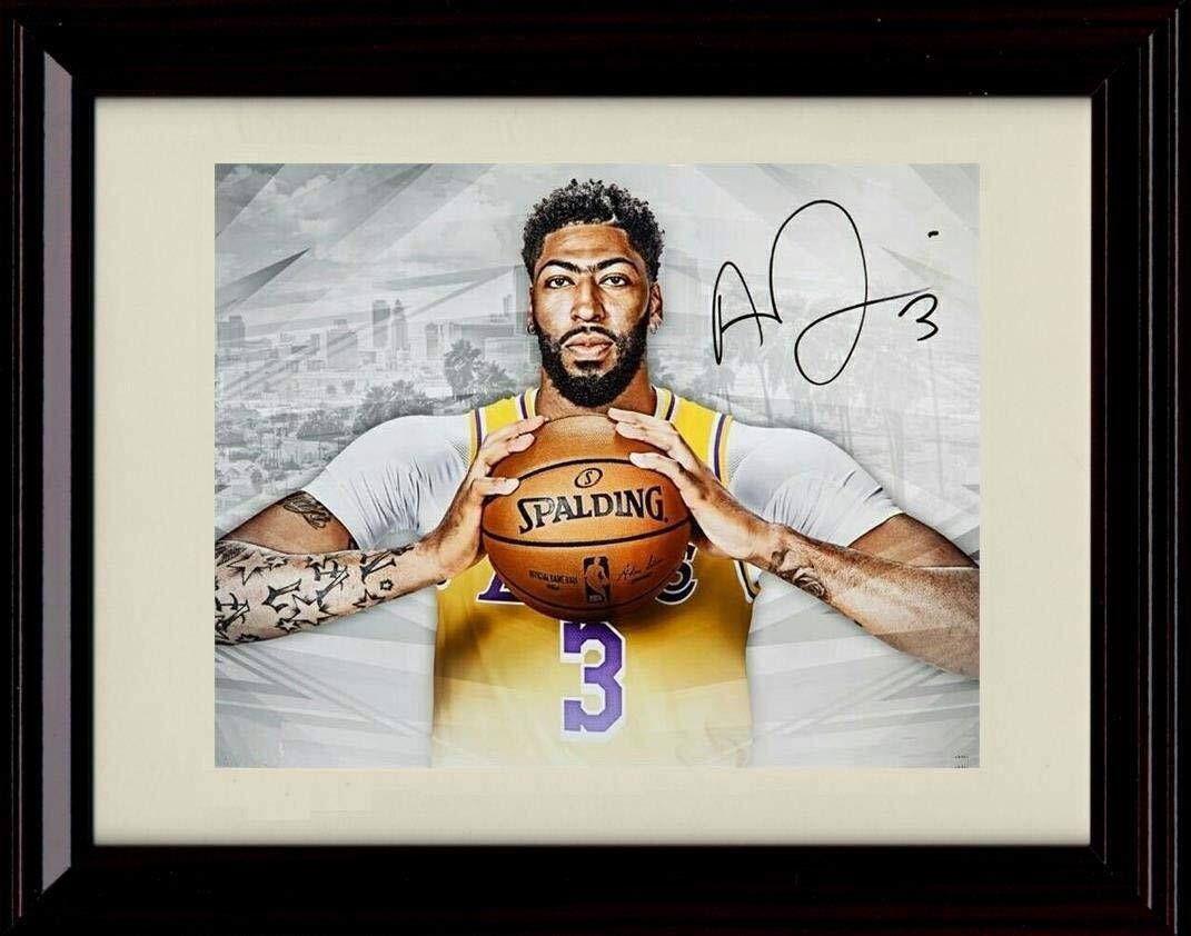 16x20 Framed Anthony Davis Autograph Replica Print - Number
