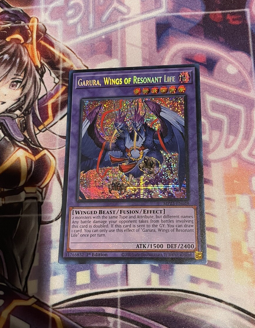 YuGiOh! TCG Garura, Wings of Resonant Life MP23EN148 Secret 1st Ed NM