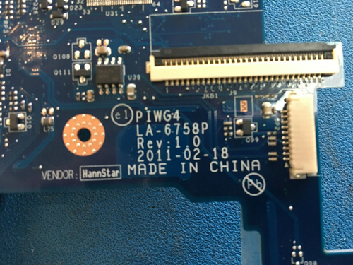 For Lenovo IdeaPad G770 Y770 Laptop Motherboard HM65 LA-6758P SR04J 4GB RAM - Picture 3 of 5