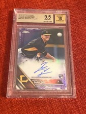Jameson Taillon 2016 topps chrome purple refractor auto autograph bgs 9.5 /250
