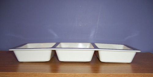 Evergreen April Cornell 3 Section Serving Dish - Picture 7 of 10