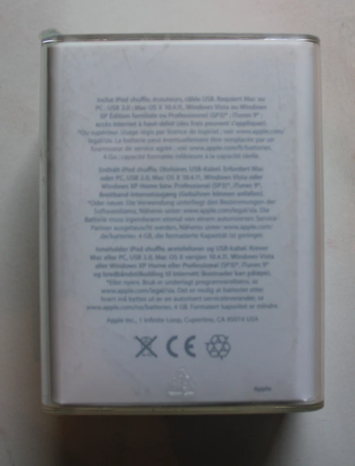 ORIGINAL BLACK Factory Sealed iPod Shuffle 4GB 3rd Generation Model A1271 - Image 4 of 4