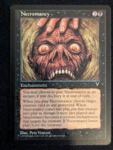 Necromancy - Visions - NM - Magic the Gathering - MTG - Black