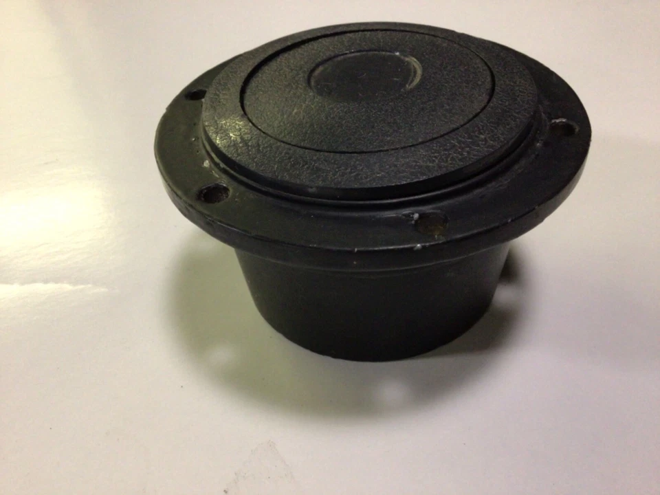 Botón y adaptador de bocina de plástico negro Austin Healey MG Triumph Foto 2 de 4