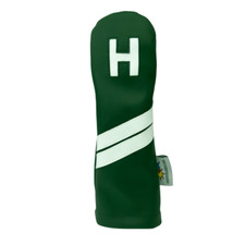 Sunfish leather golf hybrid utility headcover - green and white H 