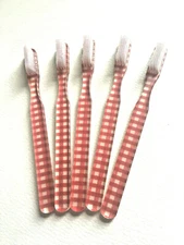 5-PACK FUN Vintage NEW Designer Toothbrush  By Alan Stuart New York
