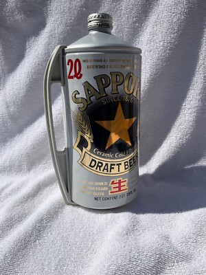 Vintage Import Beer Sapporo Original Draft Beer Mini Keg Can with